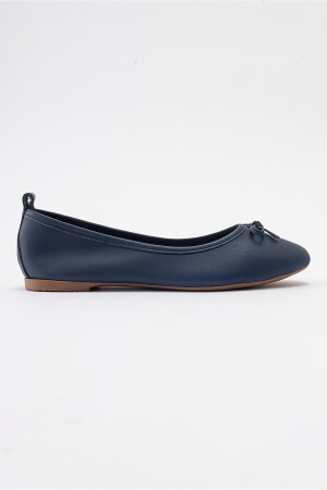 01 Marineblaue Hautballerinas für Damen - 6