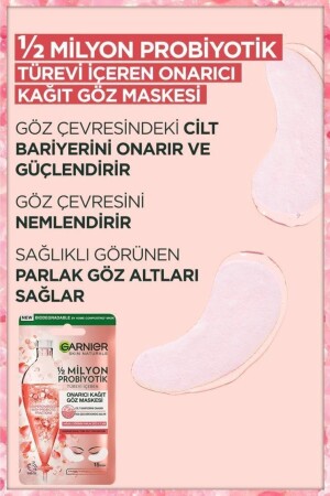 1-2 Milyon Probiyotik Türevi Içeren Onarıcı Kağıt Göz Maskesi 3'lü Set - 5