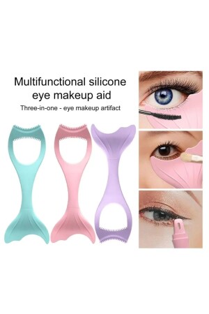 1 adet silikon Kolay rimel & eyeliner çekme aparatı - 3