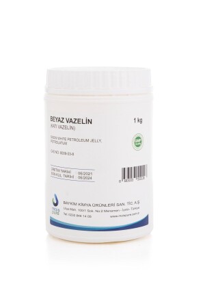 1 Kg Beyaz Vazelin Katı - Katkısız- Saf Ve Doğal Pure Vazelin - 3