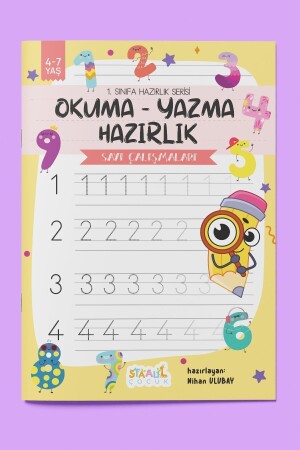 1. Sınıfa Hazırlık Serisi - Okuma - Yazma Hazırlık Aktivite Seti - 3 Kitap (Çizgi - Harf - Sayı) - 6