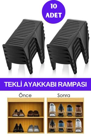 10-teilige Schuhrampe – Schrank-Organizer - 4