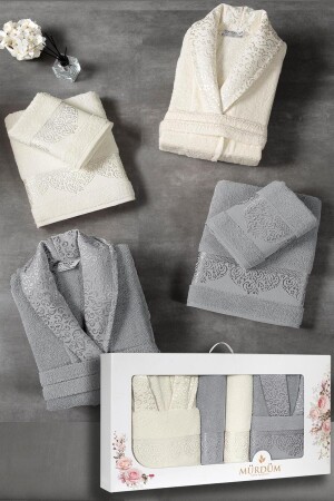 10-teiliges Bademantel-Set mit Jacquard-Muster. Mitgift-Set - 3