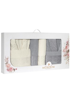 10-teiliges Bademantel-Set mit Jacquard-Muster. Mitgift-Set - 5