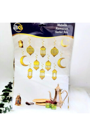 10-teiliges Deckenornament und Willkommens-Ramadan-Banner, Ramadan-Monats-Dekorationsset. - 5