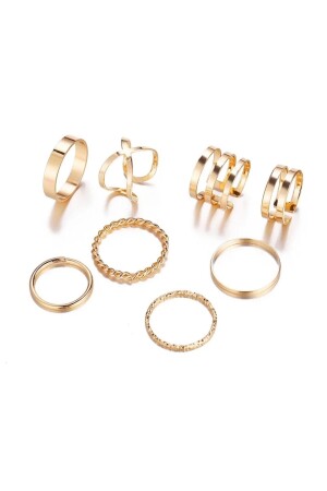 10-teiliges Goldring-Set für Damen – 2897 - 6