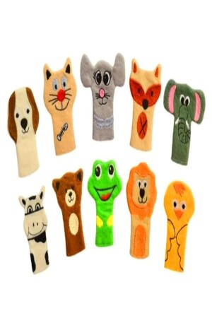 10-teiliges Tier-Fingerpuppen-Set PARMAKKUKLAX - 3