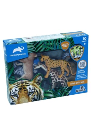 10-teiliges Tierset in Box – Wilde Tiere - 3