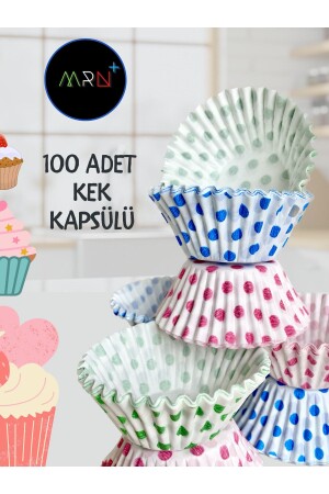 100 Adet Kek Kapsülü- Muffin Kağıdı- Cupcake Kağıdı- Muffin Kapsülü - 2