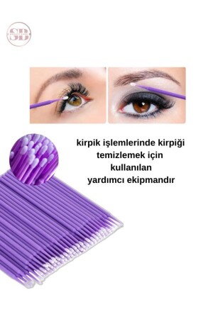 100 Adet Micro Brush Fırça - 4