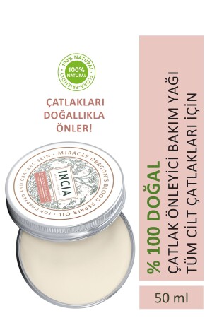 %100 Doğal Çatlak Önleyici Yağ Tüm Cilt Çatlakları İçin Organik Dirsek Topuk Vegan 50 ml - 2