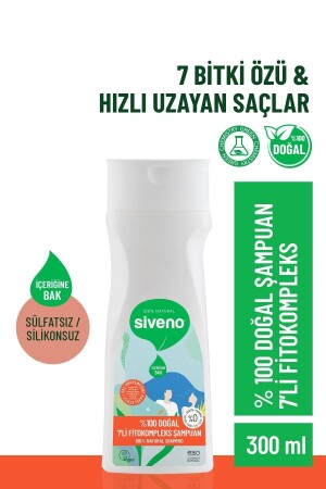 %100 Doğal Fitokompleks Şampuan 7 Değerli Bitki Yoğun Dökülme Karşıtı Dolgunlaştırıcı 300 ml - 3