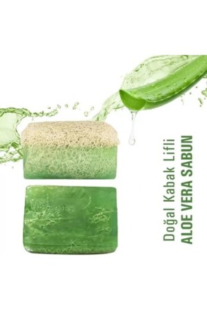 %100 Doğal Kabak Lifli Aloevera Sabunu - 1