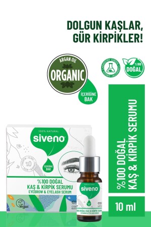 %100 Doğal Kaş Ve Kirpik Serumu Bitkisel Yoğunlaştırıcı Canlandırıcı Yoğun Bakım Yağı Vegan 10 ml - 3