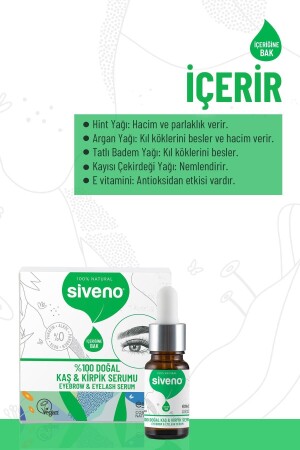 %100 Doğal Kaş Ve Kirpik Serumu Bitkisel Yoğunlaştırıcı Canlandırıcı Yoğun Bakım Yağı Vegan 10 ml - 5