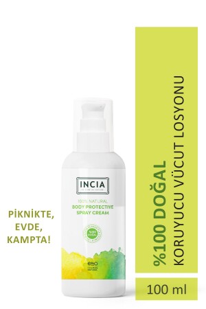 %100 Doğal Koruyucu Vücut Losyonu Sprey Yenidoğan Bebek Çocuk İçin Limon Okaliptus Vegan 100 ml MINC-000079 - 2