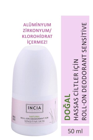 %100 Doğal Roll On Deodorant Hassas Ciltler İçin Ter Kokusu Önleyici Lekesiz 50 ml - 2