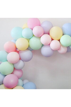 100 Macaron-Ballons und 5 Meter Ballonkette - 2