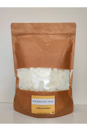 %100 Natural Soy Wax Pul Şeklinde Flake Vegan Organik Soya wax Doğal Kokulu Mum Yapma Malzemesi 1 KG - 6