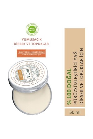 100 % natürliches Glättungsöl, intensive Feuchtigkeitscreme, Bio-Ellenbogenferse, vegan, 50 ml, MINC-000007 - 2