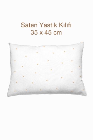 100% Pamuk Saten Bebek Yastık Kılıfı - 35x45 Cm - 1