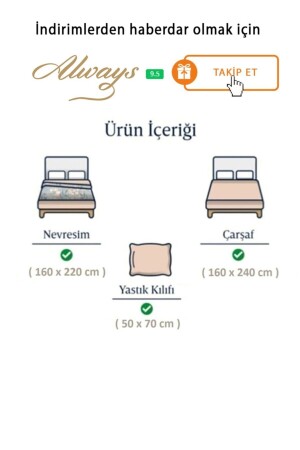 %100 Pamuklu Tek Kişilik Çift Taraflı Nevresim Takımı colors - 5