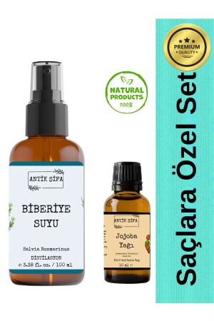 %100 Saf Biberiye Suyu Ve Saf Jojoba Yağı ( Biberiye Hidrosolü Ve Jojoba Oil 100 ml 10ml) - 2