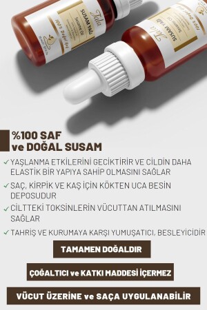 %100 Saf Ve Doğal Susam Yağı Soğuk Sıkım 20 Ml - 8