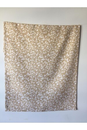 100 x 120 cm Öko-Tex-zertifizierter Baby-Musselin-Bezug, 1 Stück, Schal, Geschenk (beige Blume), Runbaby-Musselin-Tuch - 5