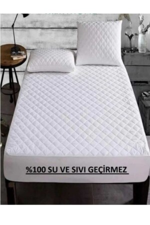 100 X 200 Dört Mevsim Kullanılır Mıcro Full Kenar Kenar Lastikli Fitted Sıvı Geçirmez Yatak Alezi Akfil-T - 2