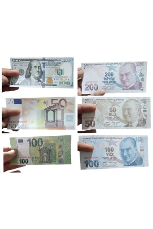 1000 Adet Euro ,tl Ve Dolar Karma Geçersiz Sahte Düğün Film Dizi Paraları 1000 ADET DOLAR VE EURO KARMA - 2