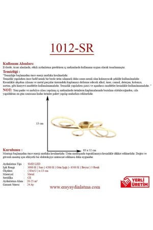 1012-sr Gelber LED-Kronleuchter 1012-SR - 5