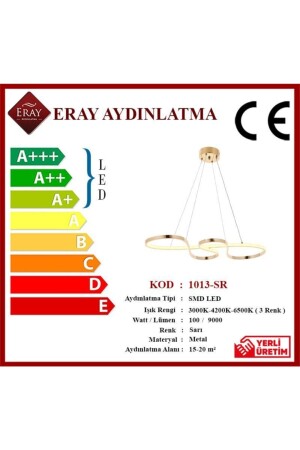 1013-sr Gelber LED-Kronleuchter 1013-SR - 8