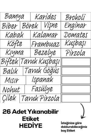 1046 16'lı No Frost -25°C Derin Dondurucu Mikrodalga Yiyecek Erzak Saklama Kabı Seti Beyaz - 9