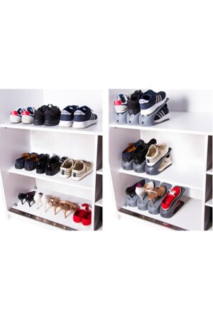 12 Adet Bay-bayan-unisex-ayakkabı-rampası-shoe-ramp - 6