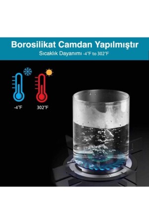 12 Li Set 250 Ml Kavanoz Borosilikat Cam Saklama Kabı Bambu Vakumlu Kapak Baharatlık Çerezlik - 5