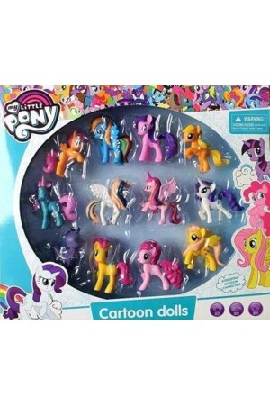 12 Li Set Figür Oyuncak Pony PRA-4860769-9077 - 2