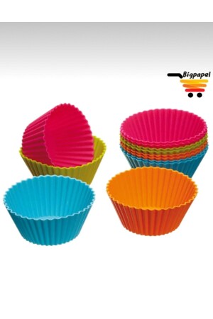 12-teiliges Luxus-Muffin-Kuchenformen-Set, wiederverwendbar - 2