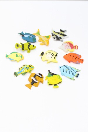 12-teiliges Ocean Reef Creatures Fischfiguren-Spielset hyv025 - 4