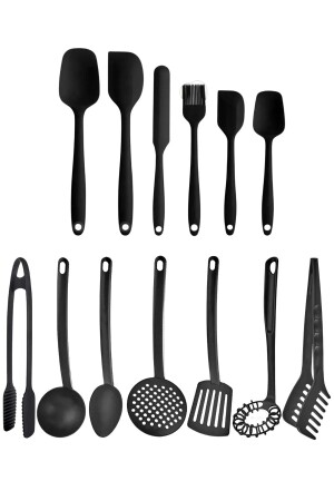 12-teiliges Schöpflöffel, Spatel, Sieb, Küchen-Servierset, Servierutensilien, Servierzangen-Set, Küchenutensilien - 3