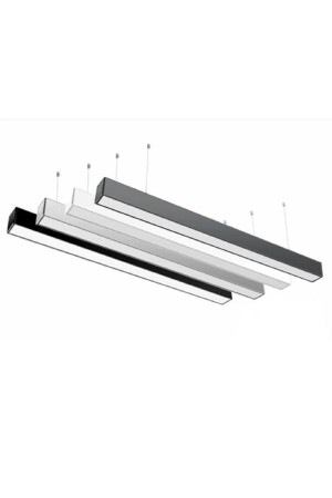 120cm (38w) Ara Renk (4000k) Siyah Kasa Lineer Led Aydınlatma Avize lineer120cmararenk - 5