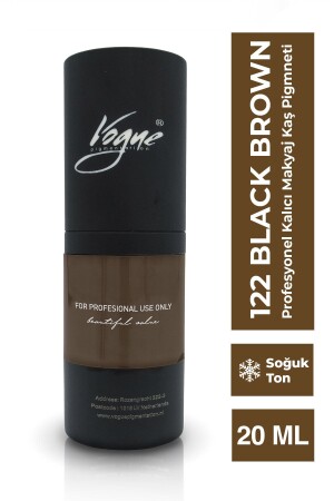 122 Black Brown Kalıcı Makyaj Kaş Boyası (MİCROBLADİNG-MİCROPİGMENTATİON PİGMENTİ) VogueKaş111 - 2