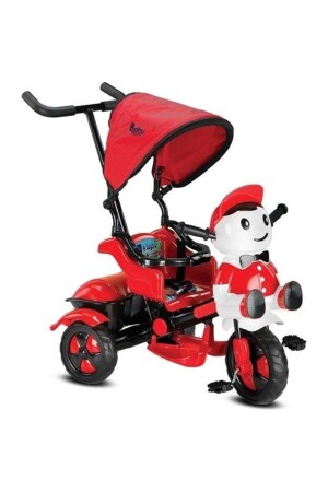 125 Yupi Dreirad-Babyfahrrad mit Schiebereglern und Kindersicherung Rot Schwarz 09106-000005_R198 - 2