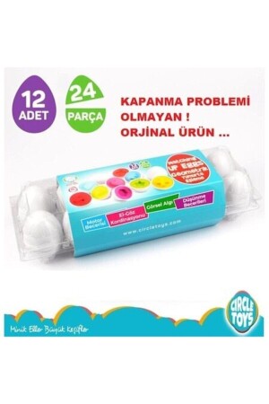 12'li Geometrik Yumurta Eşleme Oyunu DAL8681529387426 - 6