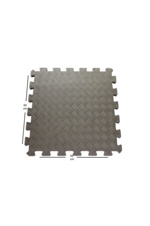 13 mm Dicke, 50 cm x 50 cm, Eva-Sportmatte, graues Tatami - 1