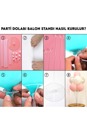 14 Bride To Be Balon - 2 Balon Standı Bekarlığa Veda Masa Üstü Dekor Süs Standı - 5