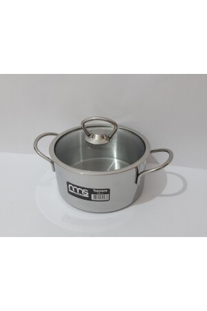 14 cm kleiner Stahltopf zum Kochen von Eiern, Milch, Suppe, Lebensmittel, Heiztopf für das Heimbüro TYC00509860699 - 1