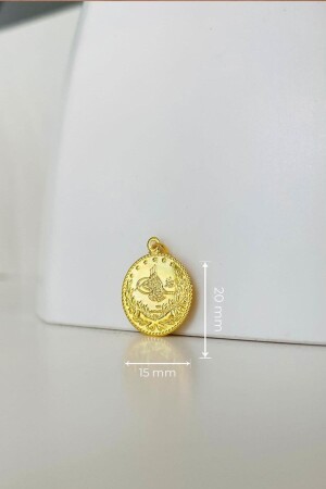 14 Karat Gold bedruckter Tugra-Anhänger UCBSKTGR - 5