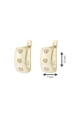 14 Karat Gold Tiny Hearts Damenohrringe GT-7010-7010 - 5