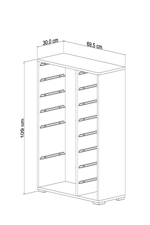 14 Sepetli Çok Amaçlı Oyuncak Dolabı Beyaz 2d4k8u PRA003211 - 6